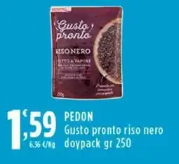 Rossotono Carrefour Pedon gusto pronto riso nero offerta
