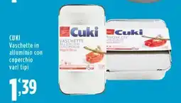Rossotono Carrefour Cuki Vaschette in alluminio con coperchio offerta