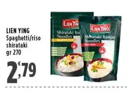 Rossotono Carrefour Lien Ying Spaghetti/riso shirataki offerta