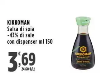 Rossotono Carrefour Kikkoman Salsa di soia offerta