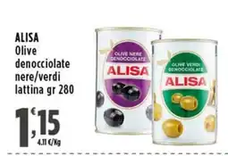Rossotono Carrefour Olive denocciolate nere/verdi ALISA offerta