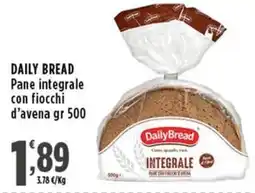 Rossotono Carrefour DailyBread Pane integrale con fiocchi d'avena offerta