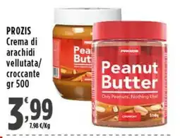 Rossotono Carrefour PROZIS Crema di arachidi offerta