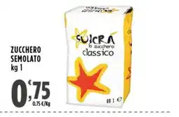Rossotono Carrefour Zucchero semolato Suicra lo zucchero classico offerta