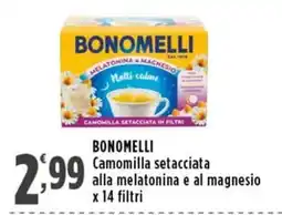 Rossotono Carrefour Bonomelli Camomilla setacciata alla melatonina e al magnesio offerta