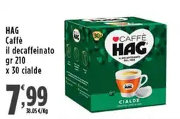 Rossotono Carrefour HAG Caffè il decaffeinato offerta