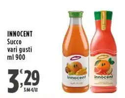 Rossotono Carrefour Innocent Succo vari gusti offerta