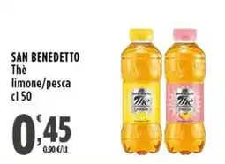 Rossotono Carrefour San Benedetto Thè limone/pesca offerta