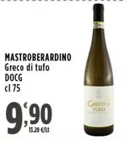 Rossotono Carrefour Mastroberardino Greco di tufo DOCG offerta