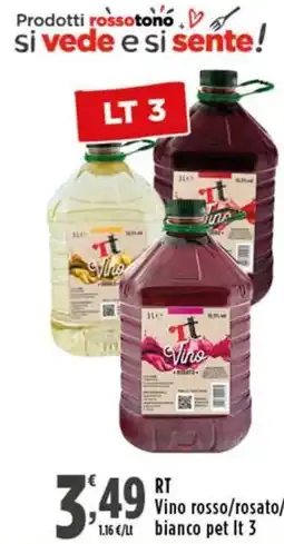 Rossotono Carrefour Vino rosso/rosato/bianco offerta