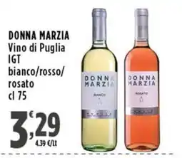 Rossotono Carrefour Donna Marzia Vino di Puglia IGT bianco/rosso/ rosato offerta