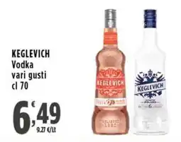 Rossotono Carrefour Vodka vari gusti Keglevich offerta