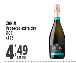 Rossotono Carrefour Zonin Prosecco extra dry offerta