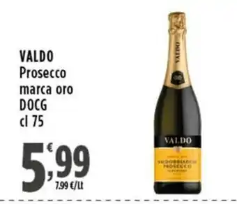 Rossotono Carrefour Valdo Prosecco marca oro DOCG offerta