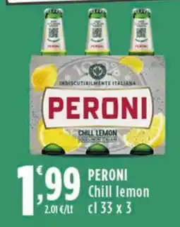 Rossotono Carrefour Peroni Chill lemon offerta