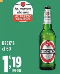 Rossotono Carrefour Beck's offerta