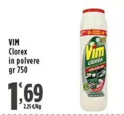 Rossotono Carrefour Vim Clorex in polvere offerta