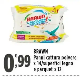 Rossotono Carrefour Brawn panni cattura polvere offerta