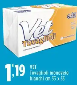 Rossotono Carrefour Vet Tovaglioli offerta