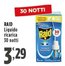 Rossotono Carrefour Raid Liquido ricarica offerta