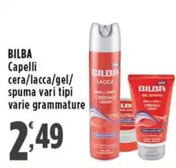 Rossotono Carrefour Bilba capelli cera/lacca/gel/spuma offerta