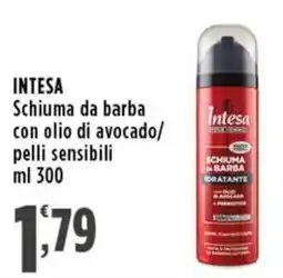 Rossotono Carrefour Intesa schiuma da barba offerta