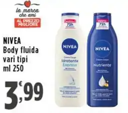 Rossotono Carrefour NIVEA Body fluida offerta