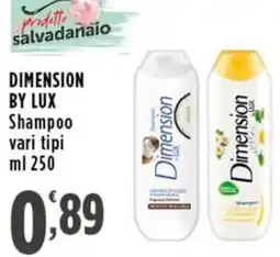 Rossotono Carrefour Dimension by Lux Shampoo offerta