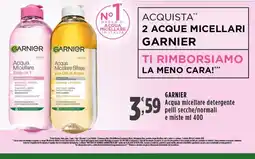 Rossotono Carrefour Acqua micellare detergente Garnier offerta