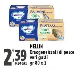 Rossotono Carrefour Mellin Omogeneizzati di pesce offerta