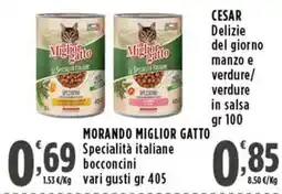 Rossotono Carrefour Morando Miglior Gatto Specialità italiane bocconcini offerta
