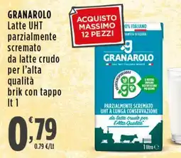 Rossotono Carrefour Granarolo Latte UHT parzialmente scremato offerta