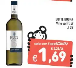 Rossotono Carrefour Botte Buona Vino Bianco offerta