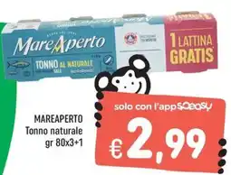 Rossotono Carrefour Tonno naturale Mareaperto offerta