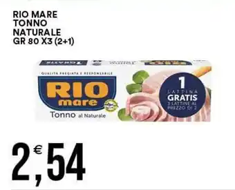 Vantaggio Cash&Carry Rio mare Tonno al Naturale offerta