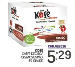 Eurocash Kosè Caffè Deciso offerta