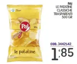 Eurocash Pai le patatine classiche trasparenti offerta