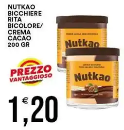 Vantaggio Cash&Carry Nutkao bicchiere rita bic colore crema cacao offerta