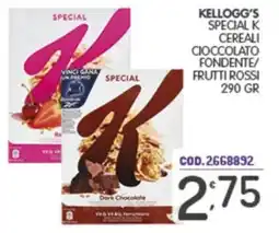 Eurocash Kellogg's Special K Cereali Cioccolato Fondente/ Frutti Rossi offerta