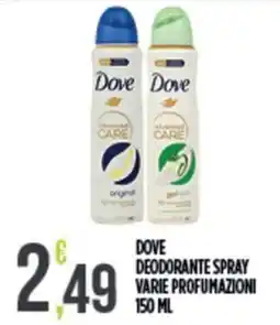 Euroesse Dove deodorante spray offerta