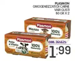 Eurocash Plasmon omogeneizzati di carne offerta