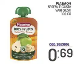 Eurocash Plasmon 100% Frutta offerta
