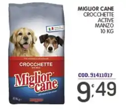 Eurocash Crocchette active manzo Miglior cane offerta