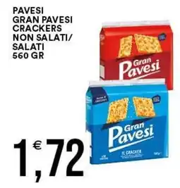 Vantaggio Cash&Carry Gran Pavesi crackers non salati offerta