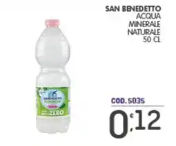Eurocash San Benedetto acqua minerale naturale zero offerta