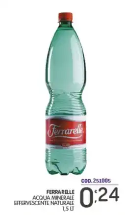 Eurocash Ferrarelle acqua minerale effervescente naturale offerta