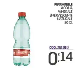 Eurocash Ferrarelle acqua minerale effervescente naturale offerta