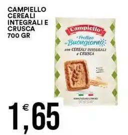 Vantaggio Cash&Carry Campiello Frollino Buongiorno con Cereali Integrali e Crusca offerta