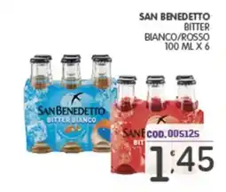 Eurocash San Benedetto bitter bianco/rosso offerta