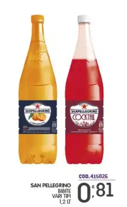 Eurocash San Pellegrino bibite vari tipi offerta